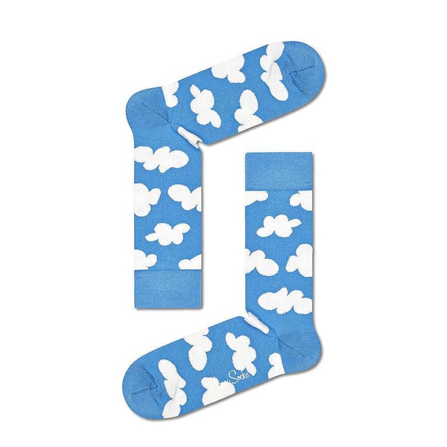 Fashion Happy Socks Socks | Happy Socks: Cloudy Sock Blue