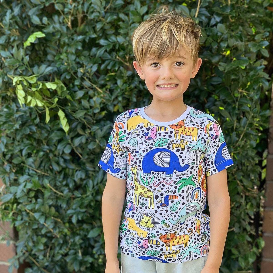 Fashion Monsterthreads Kid'S T-Shirts | Doodle Safari Kids Tee