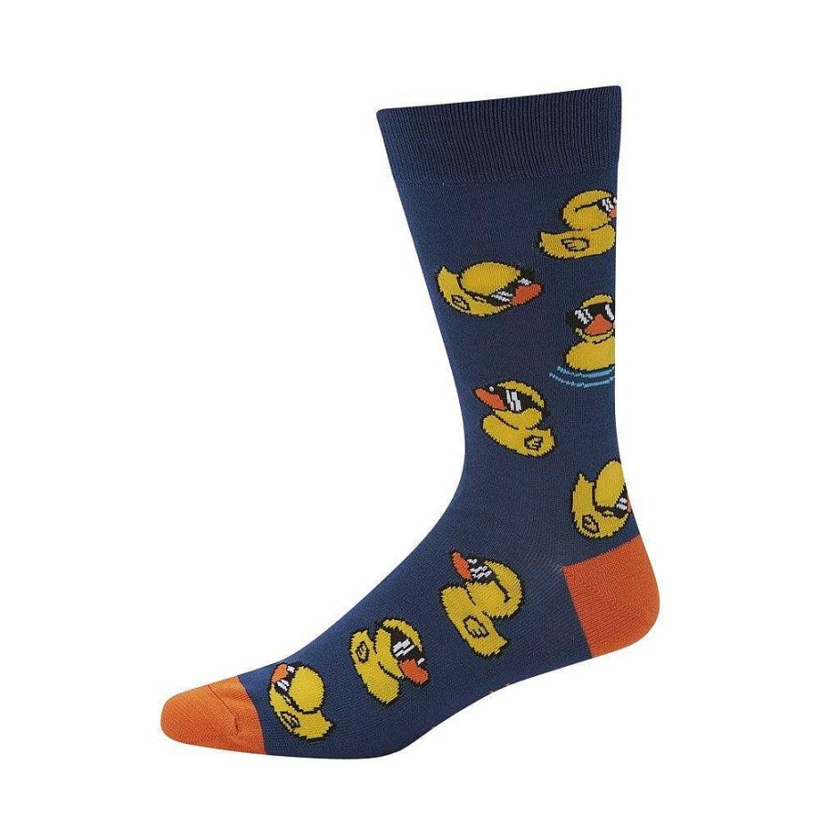 Fashion Bamboozld Socks | Bamboozld: Mens Duck Thugs Denim Bamboo Sock