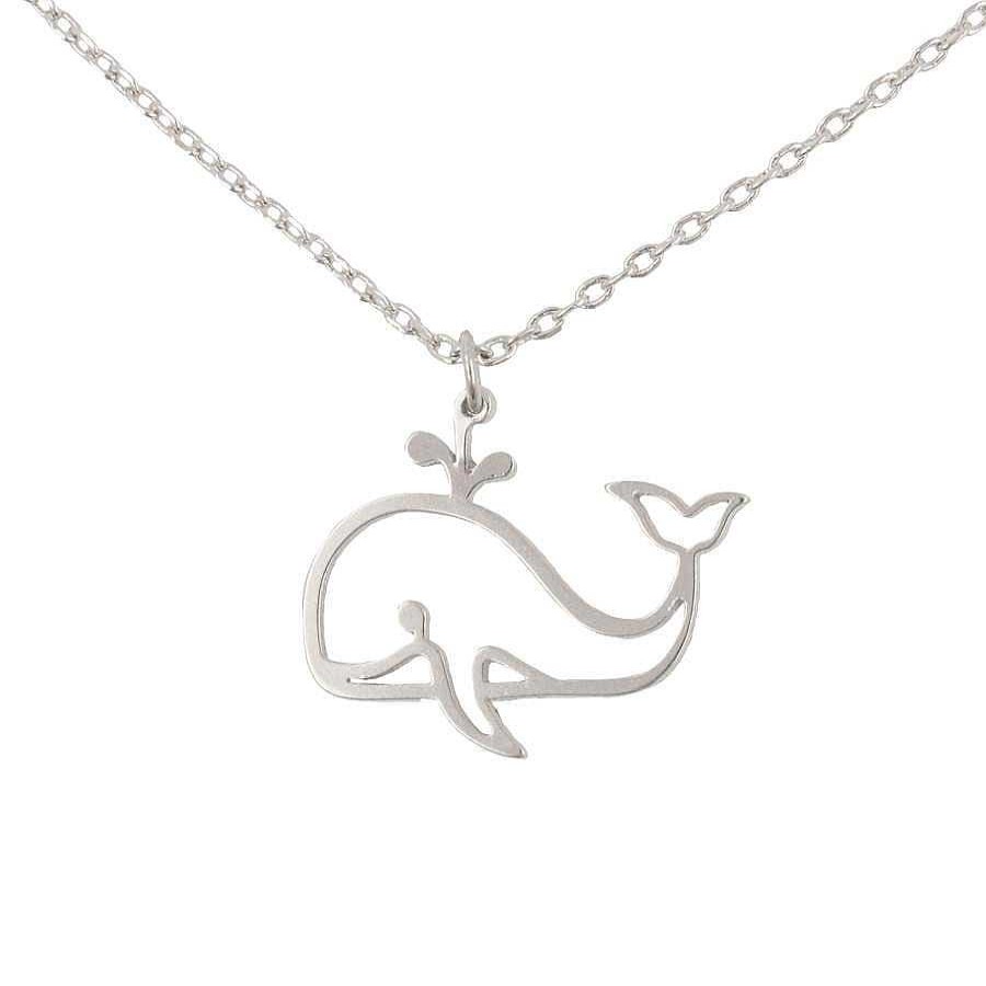 Jewellery Short Story | Short Story: Necklace Cute Whale Stencil Silver