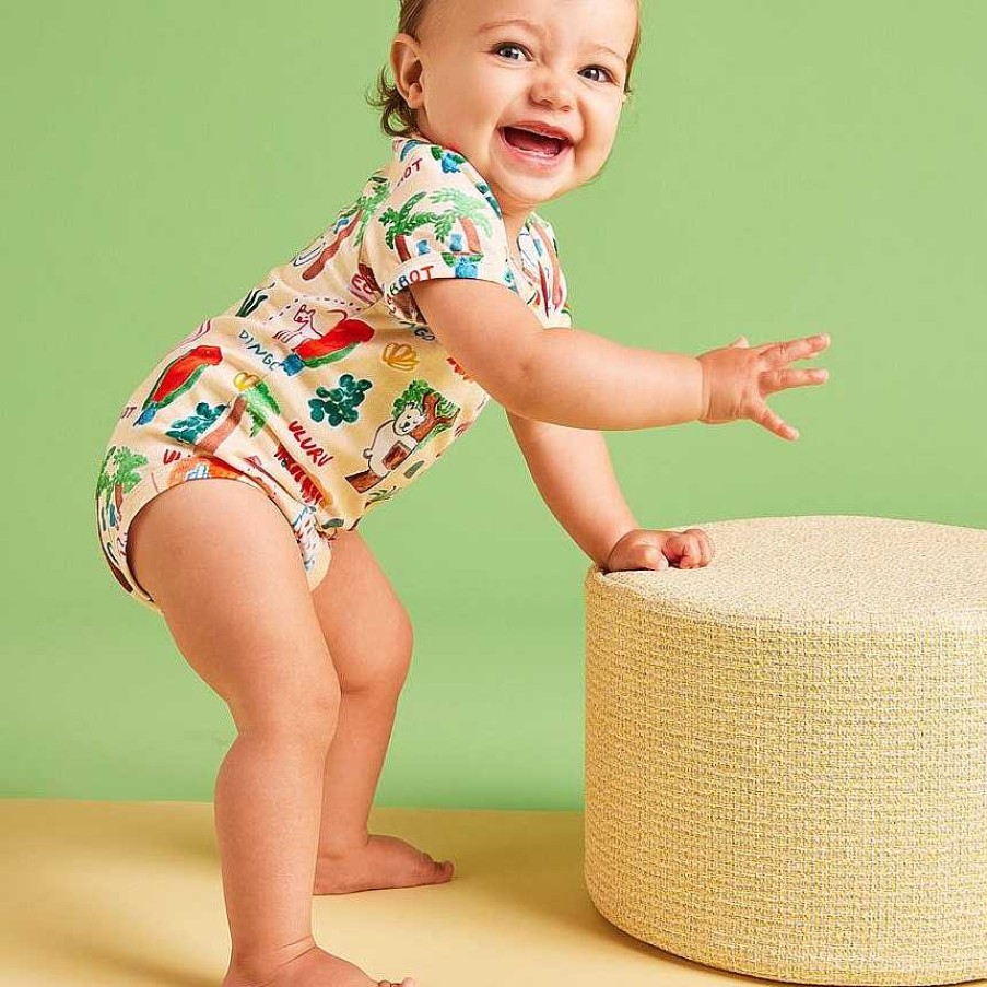 Fashion Halcyon Nights Baby & Toddler Clothing - Other | Halcyon Nights: Short Sleeve Bodysuit Coo-Ee!