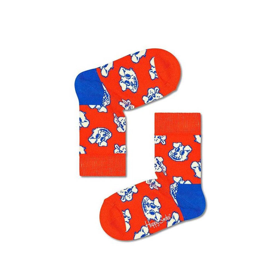 Fashion Happy Socks Socks | Happy Socks: Kids Dog Red Blue