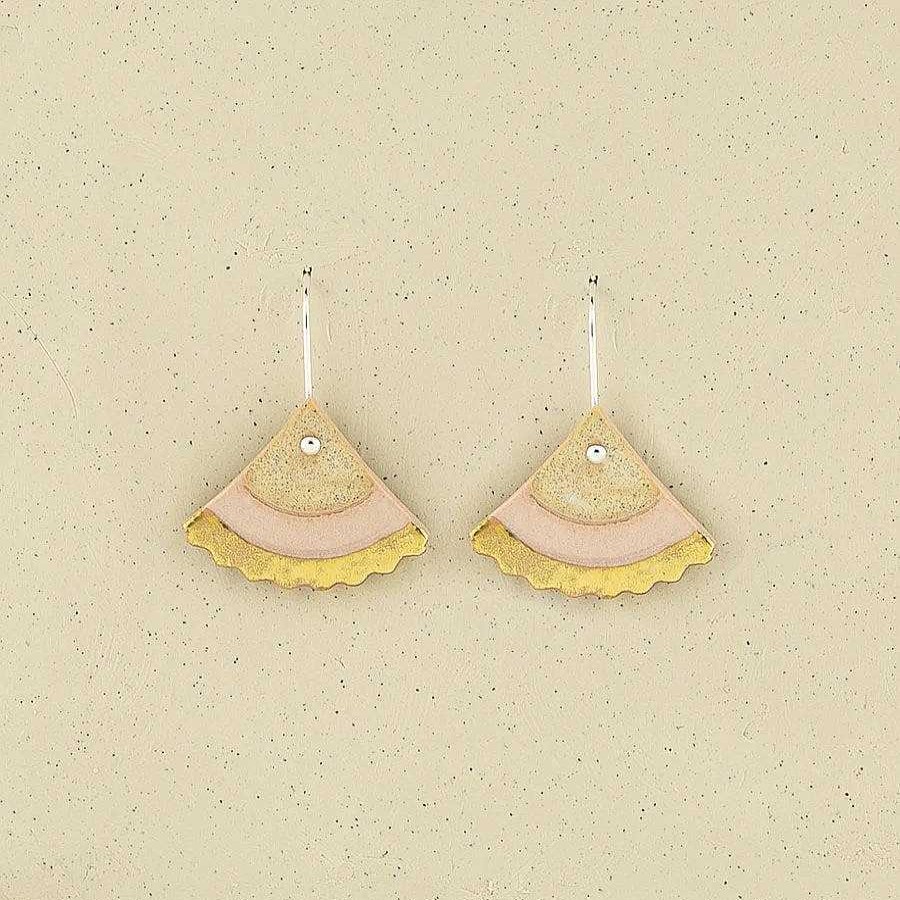 Jewellery Erin Lightfoot | Erin Lightfoot: Earring Ginko Pink & Dune