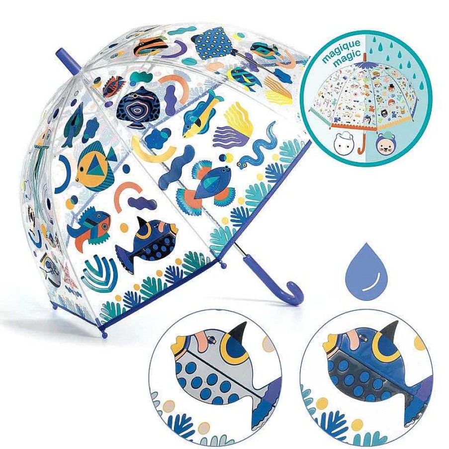 Out+About Djeco | Djeco: Childrens Colour Change Umbrella Fish