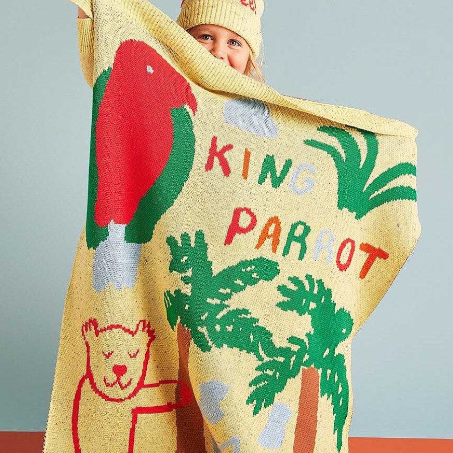 Fashion Halcyon Nights Baby & Toddler Clothing - Other | Halcyon Nights: Cotton Knit Blanket King Parrot