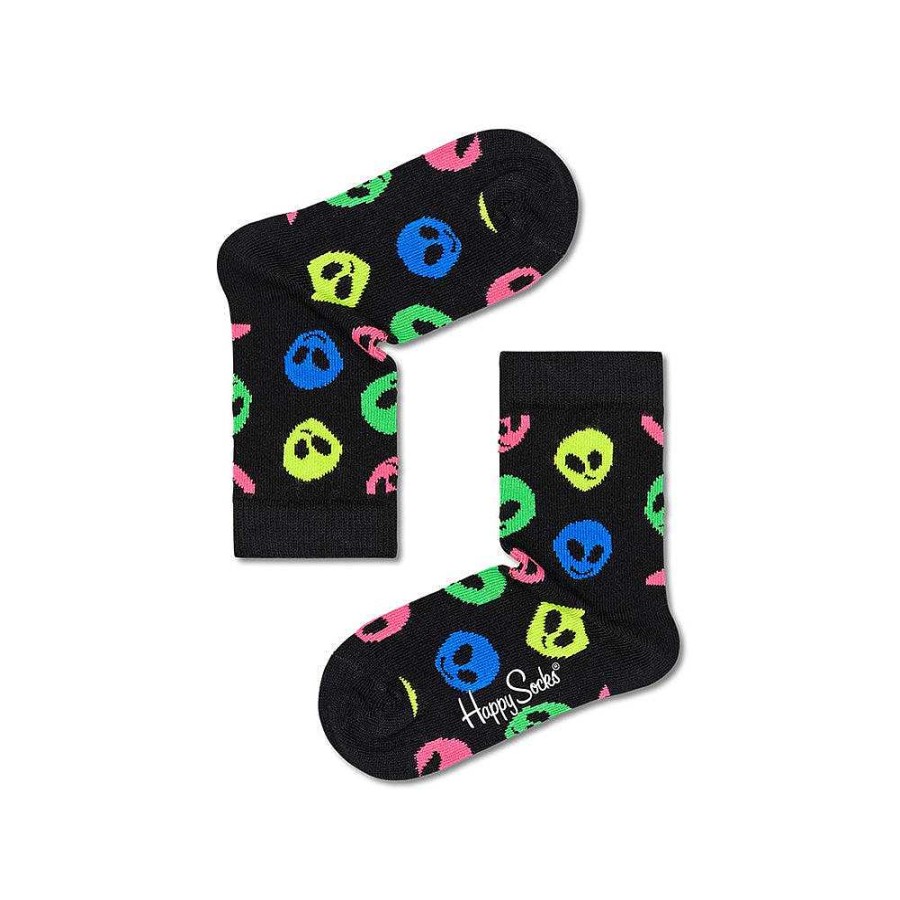 Fashion Happy Socks Socks | Happy Socks: Kids Alien Black