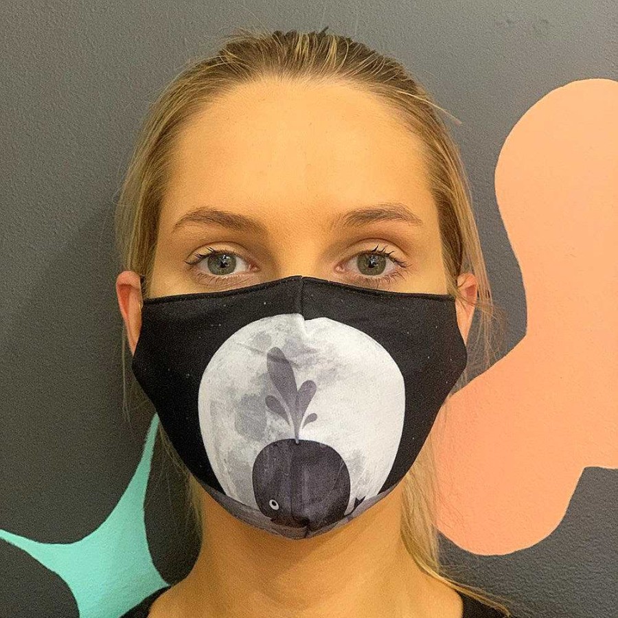 Out+About Monsterthreads | Premium Face Mask With Nose Wire - Whale Moon