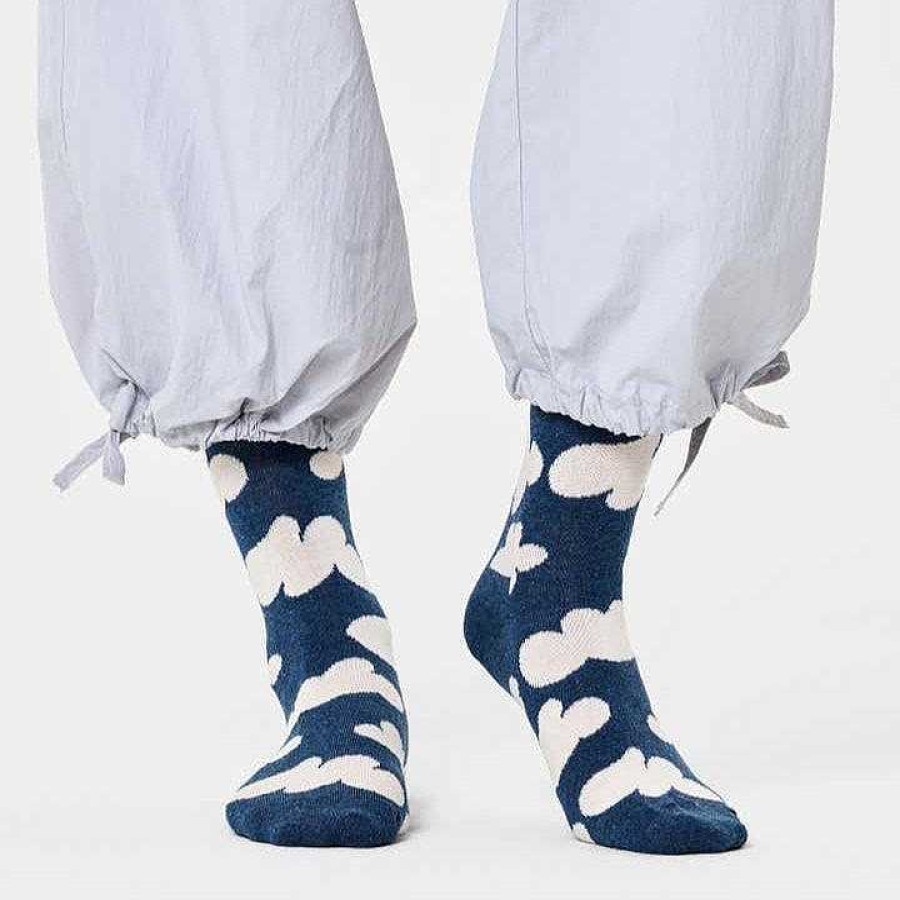 Fashion Happy Socks Socks | Happy Socks: Cloudy Navy