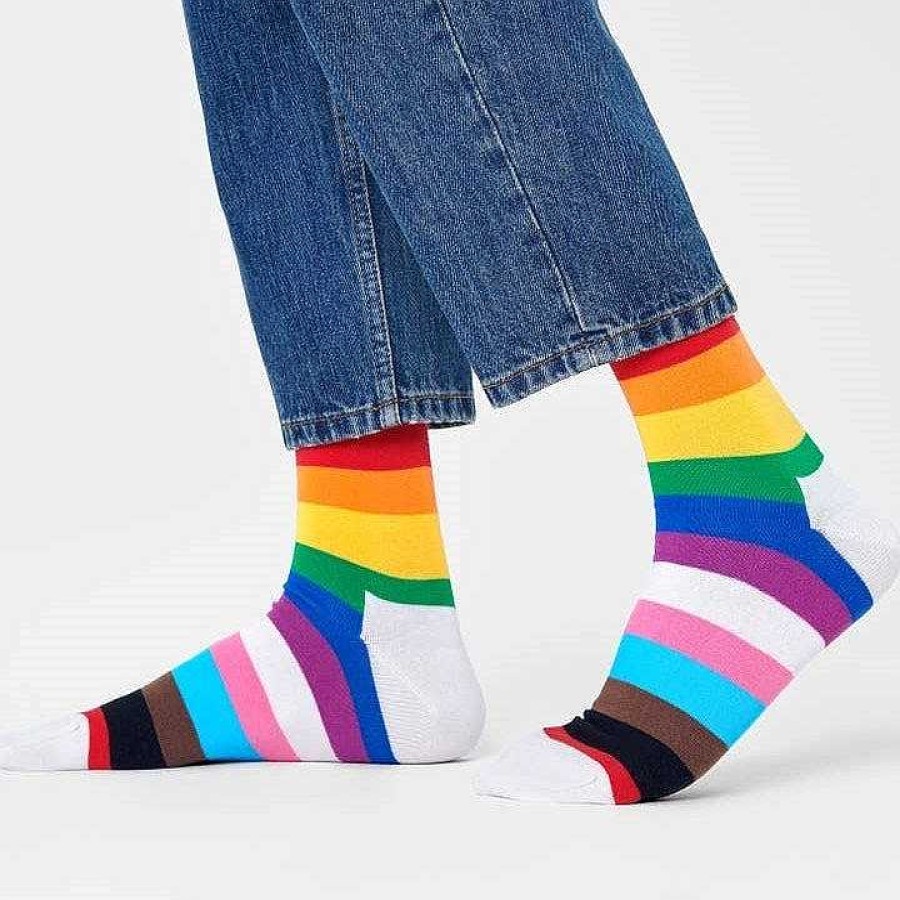 Fashion Happy Socks Socks | Happy Socks: Pride Stripe