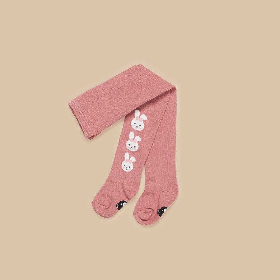 Fashion Huxbaby Kid'S Clothing - Other | Huxbaby: Tights Bunny Dusty Rose