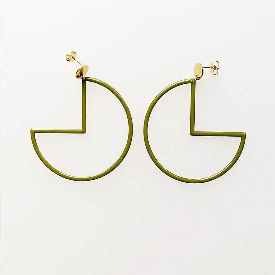 Jewellery Middle Child | Middle Child: Tiptoe Earrings Avocado