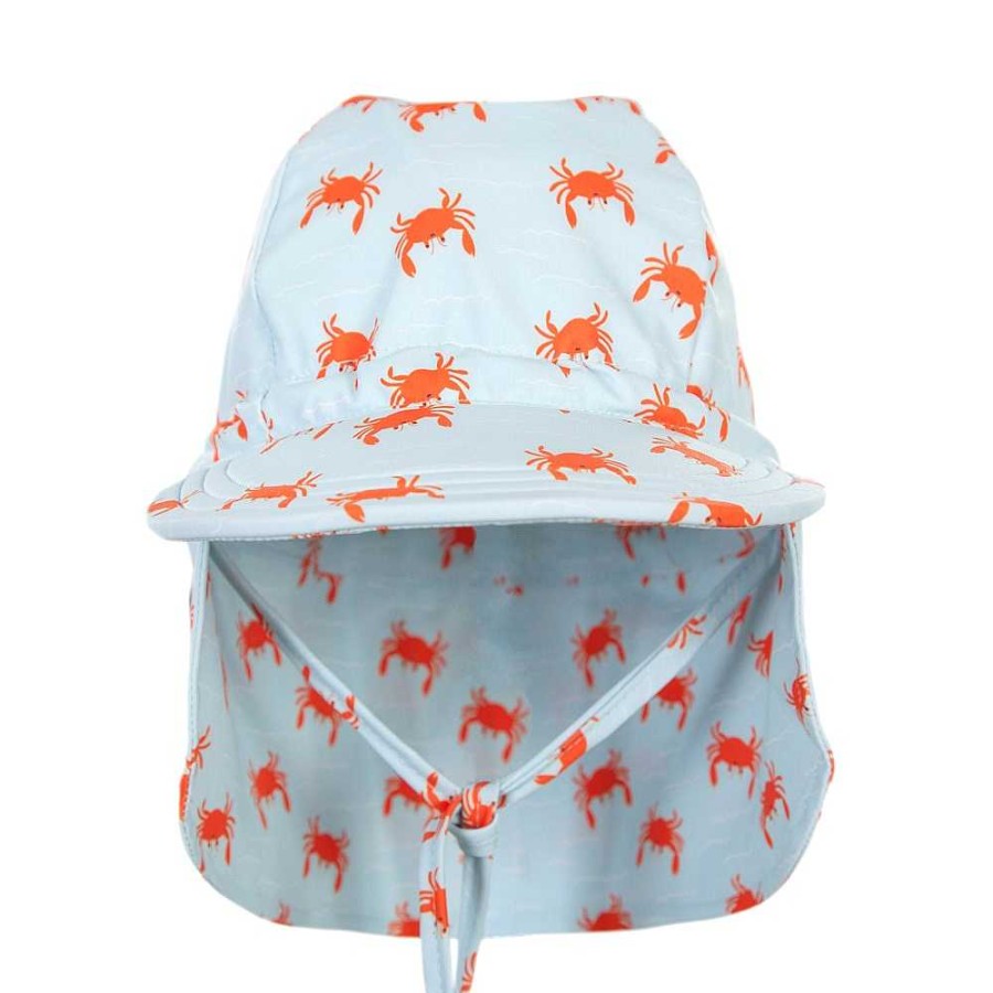 Fashion acorn kids Kid'S Clothing - Other | Acorn Kids: Crab Swim Flap Cap Blue Orange White