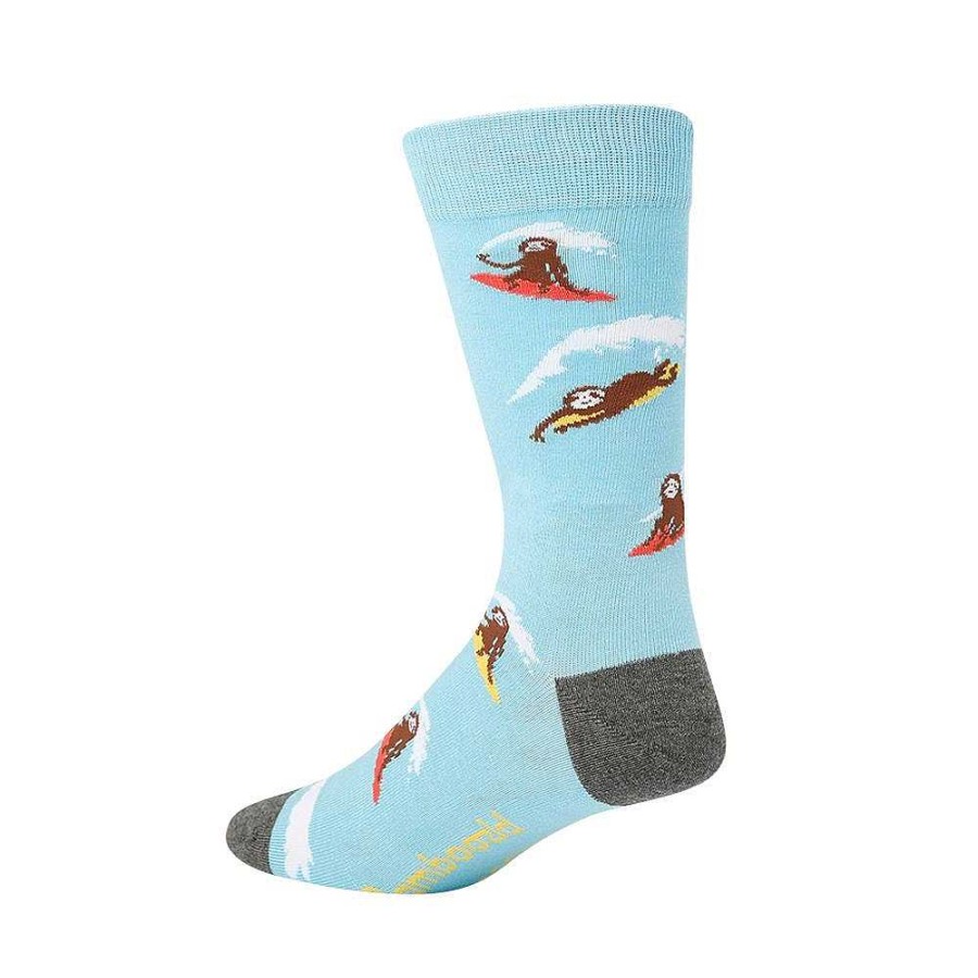 Fashion Bamboozld Socks | Bamboozld: Mens Surfing Sloth Bamboo Sock