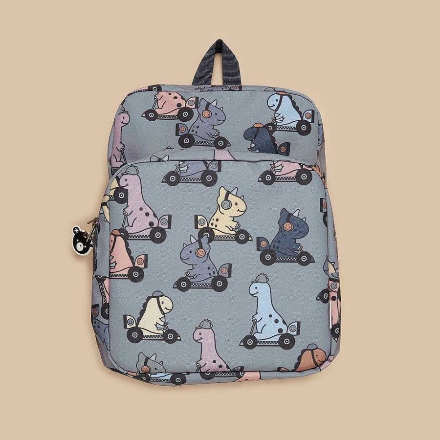 Out+About Huxbaby | Huxbaby: Backpack Dino Racer Slate