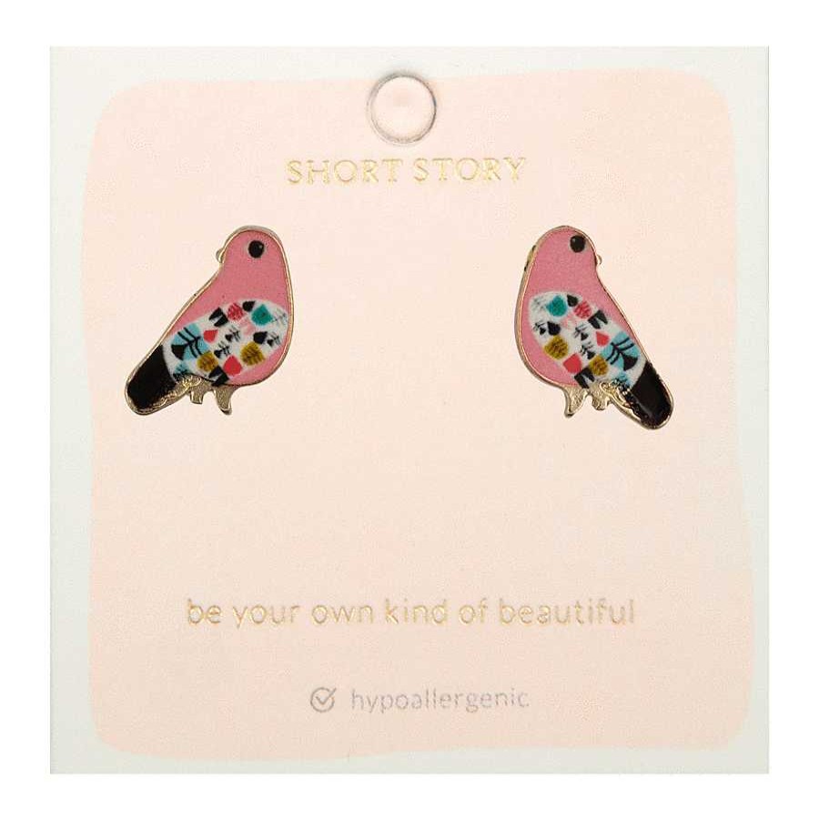 Jewellery Short Story | Short Story: Earring Bird Pink