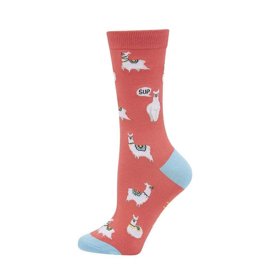 Fashion Bamboozld Socks | Bamboozld: Womens Sup Llama Bamboo Sock