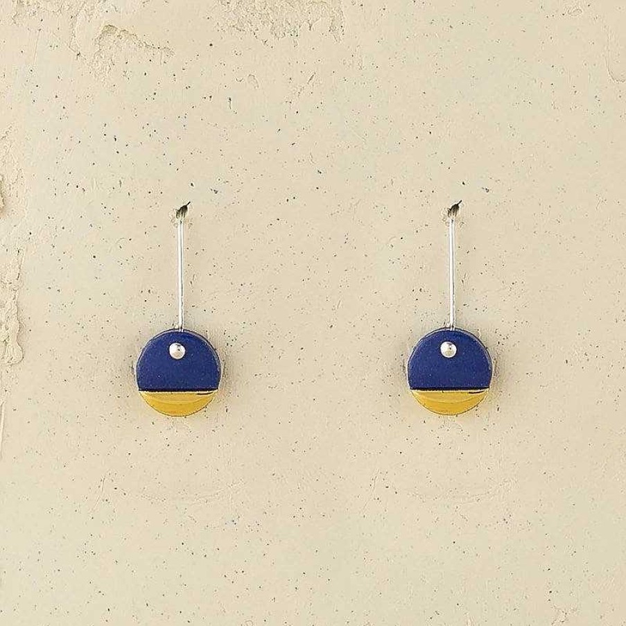 Jewellery Erin Lightfoot | Erin Lightfoot: Earring Spot Drops Blue