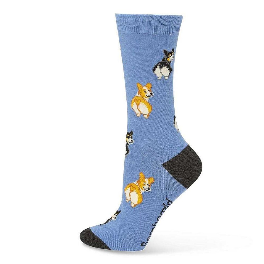 Fashion Bamboozld Socks | Bamboozld: Womens Corgi Love Lavender Bamboo Sock