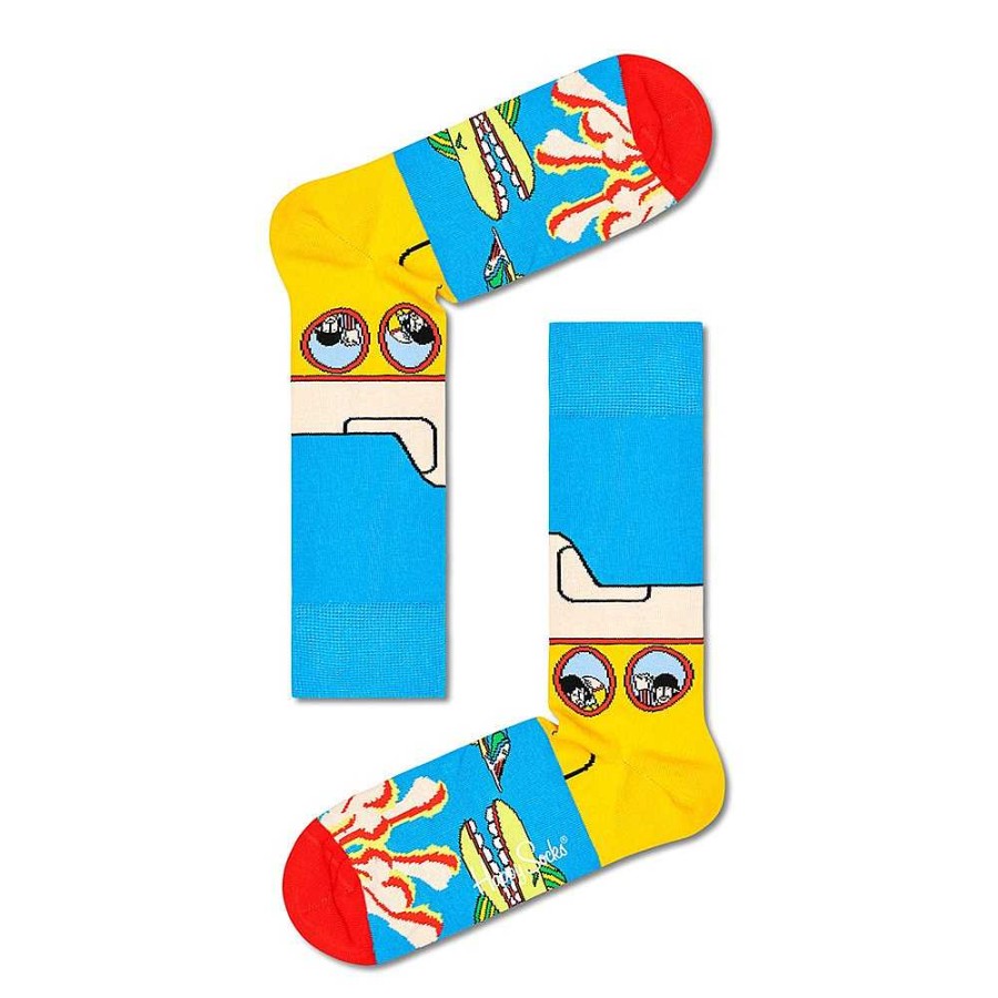 Fashion Happy Socks Socks | Happy Socks: Beatles Yellow Submarine Light Blue