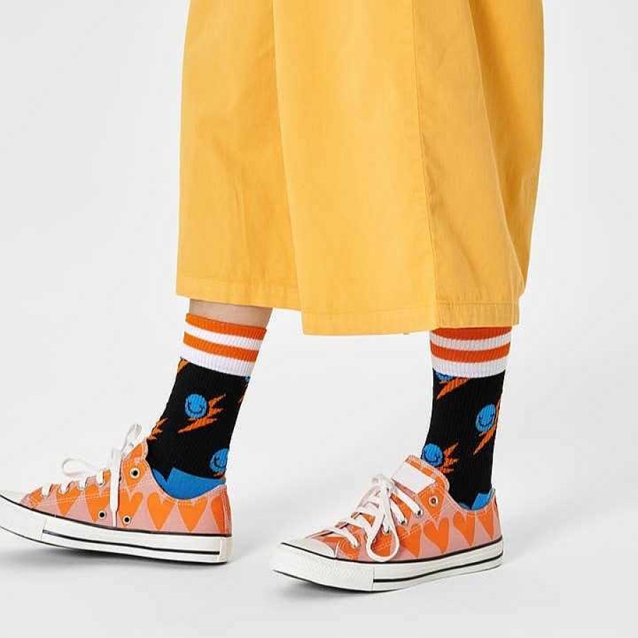 Fashion Happy Socks Socks | Happy Socks: Smile Flash Sneaker Ml