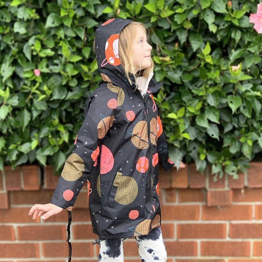 Fashion Monsterthreads Kid'S Raincoats | Raincoat: Galaxy Kids