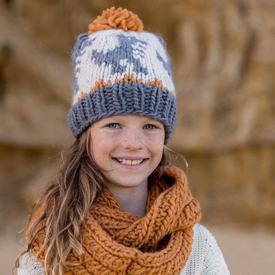 Fashion acorn kids Kid'S Clothing - Other | Acorn Kids: Dino Beanie Grey And Caramel