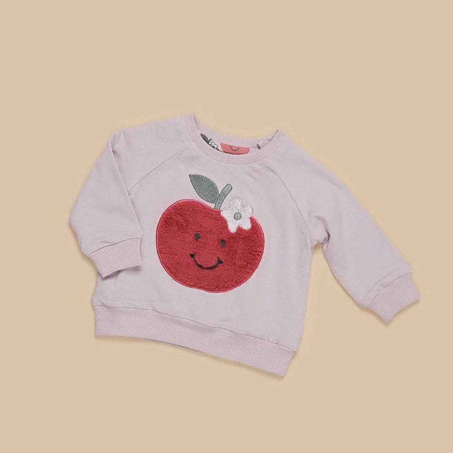 Fashion Huxbaby Kid'S Clothing - Other | Huxbaby: Reversible Sweatshirt Apple Lavender