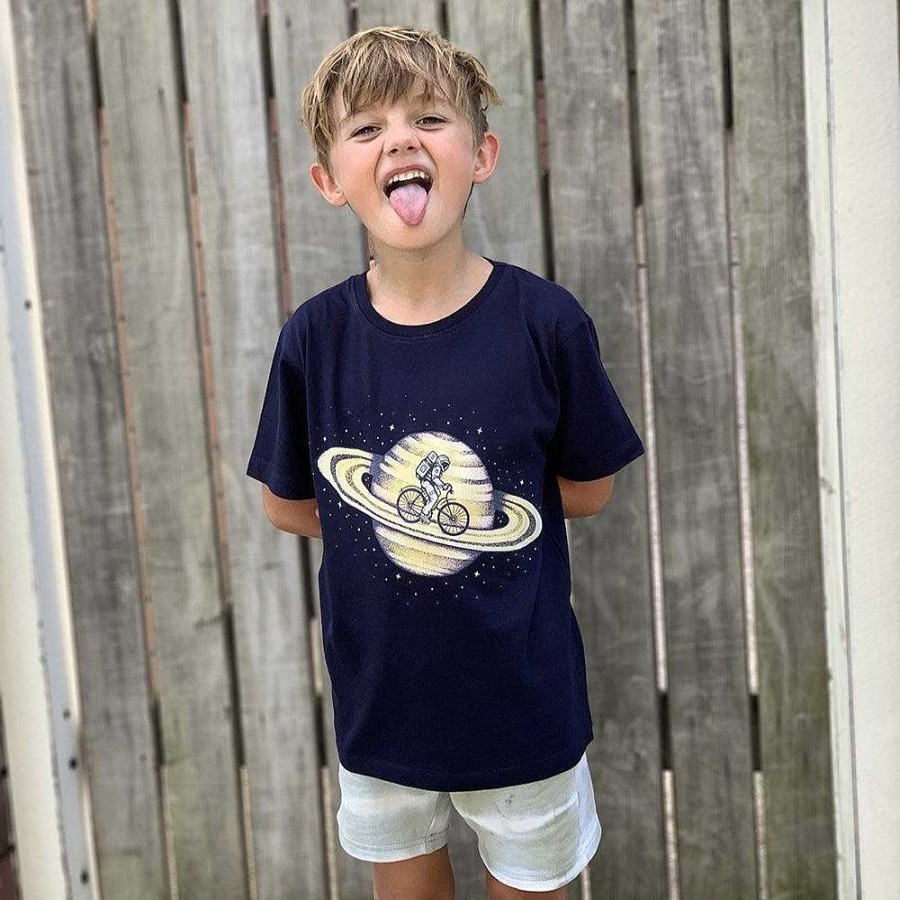 Fashion Monsterthreads Kid'S T-Shirts | Space Ride Navy Kids Tee