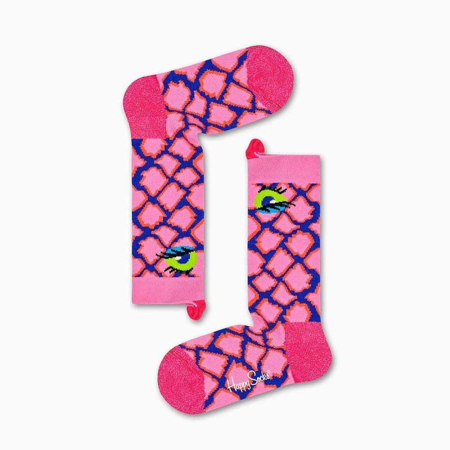 Fashion Happy Socks Socks | Happy Socks: Kids Snake Knee High Pink