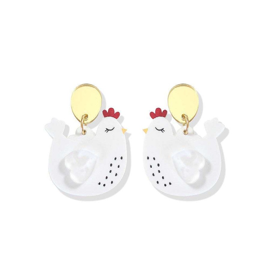 Jewellery HUNIY | Huniy: Earrings Mother Hen Dangles