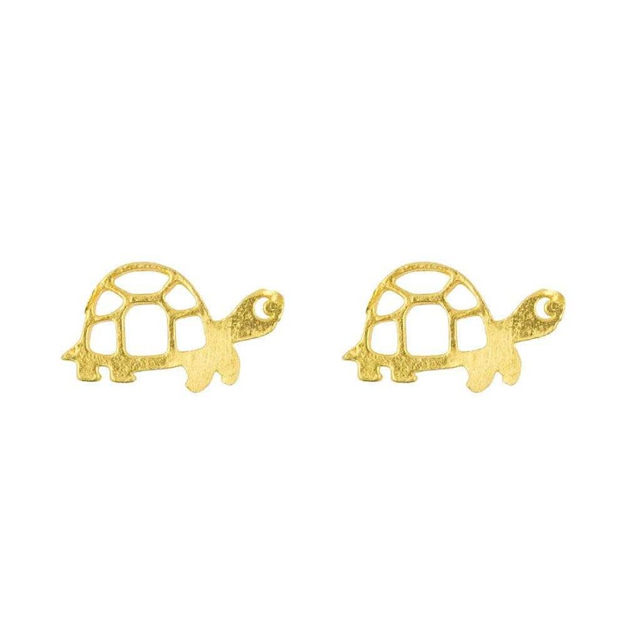 Jewellery Short Story | Short Story: Earring Cute Tortoise Stencil Gold