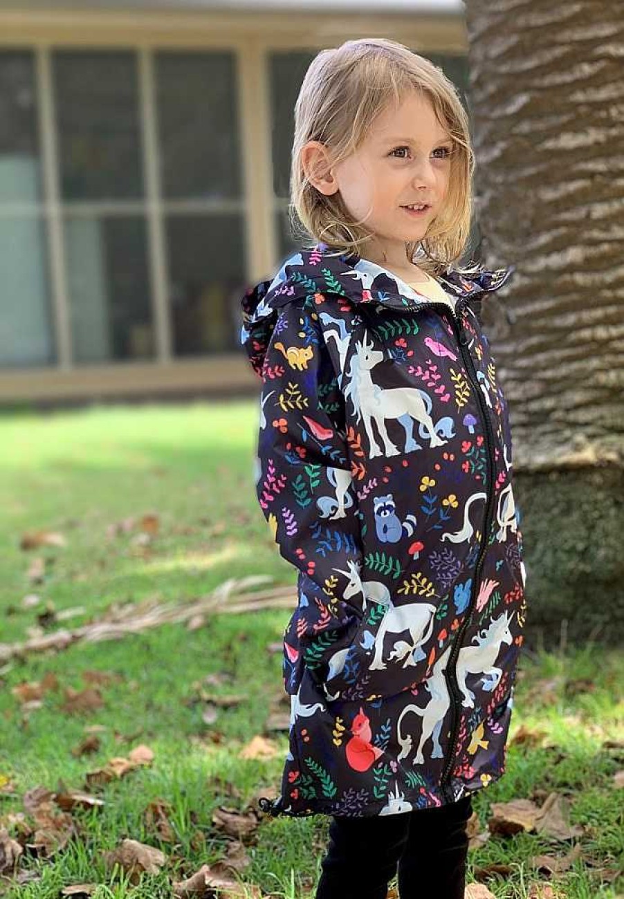 Fashion Monsterthreads Kid'S Raincoats | Raincoat: Unicorns Kids