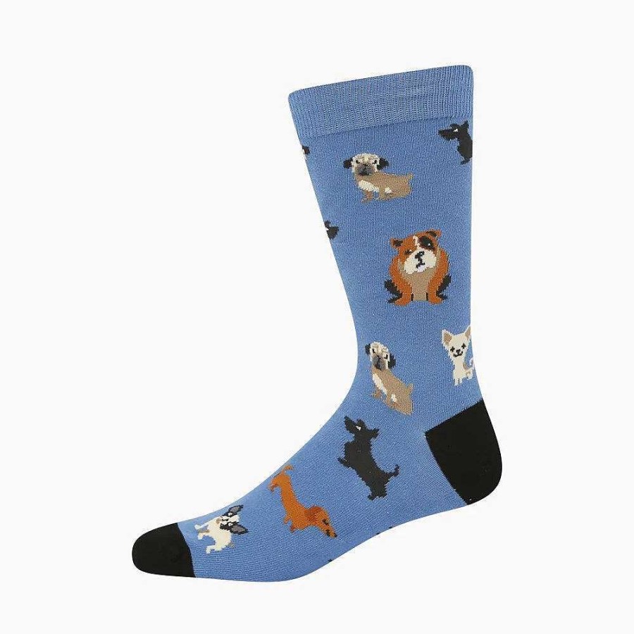 Fashion Bamboozld Socks | Bamboozld: Mens Yappy Days Blue Bamboo Sock