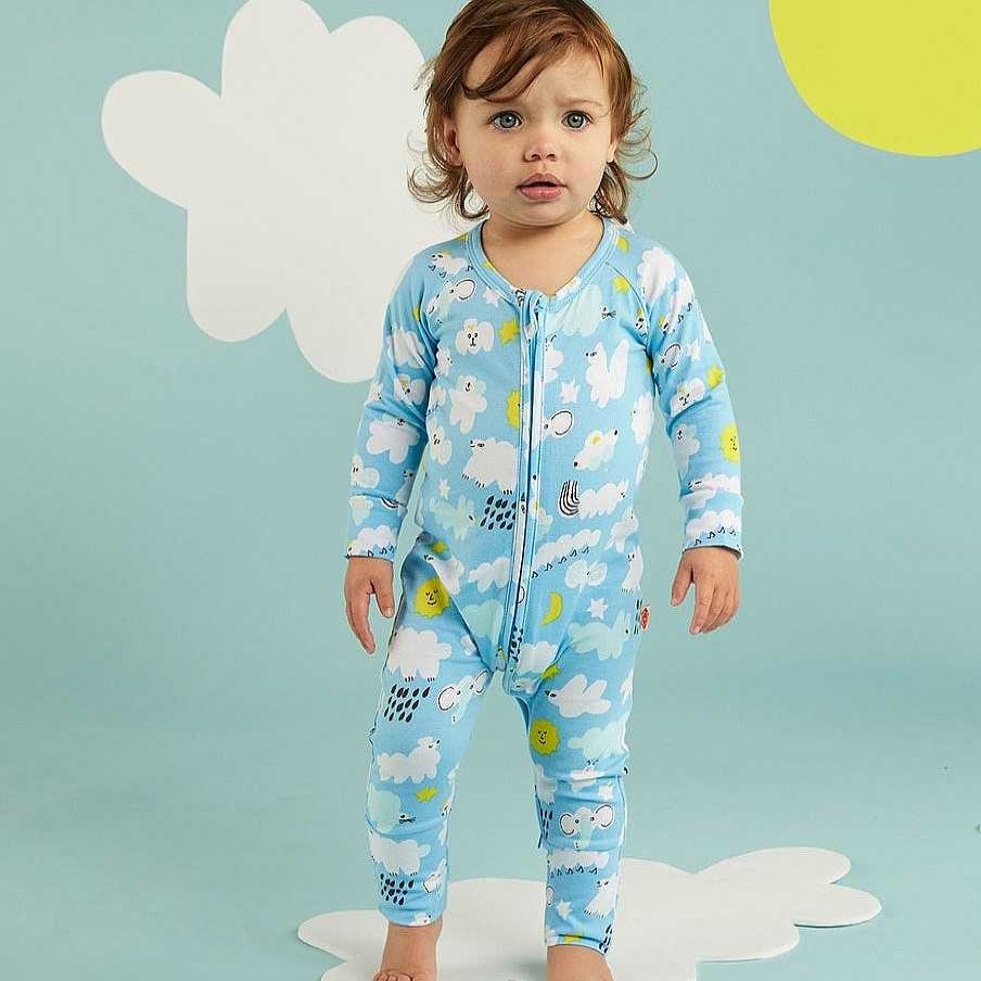 Fashion Halcyon Nights Baby & Toddler Clothing - Other | Halcyon Nights: Long Sleeve Zip Suit I Spy In The Sky