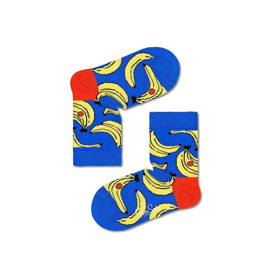 Fashion Happy Socks Socks | Happy Socks: Kids Banana Blue