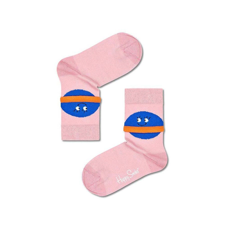 Fashion Happy Socks Socks | Happy Socks: Kids Saturnus Pink 4-6Y