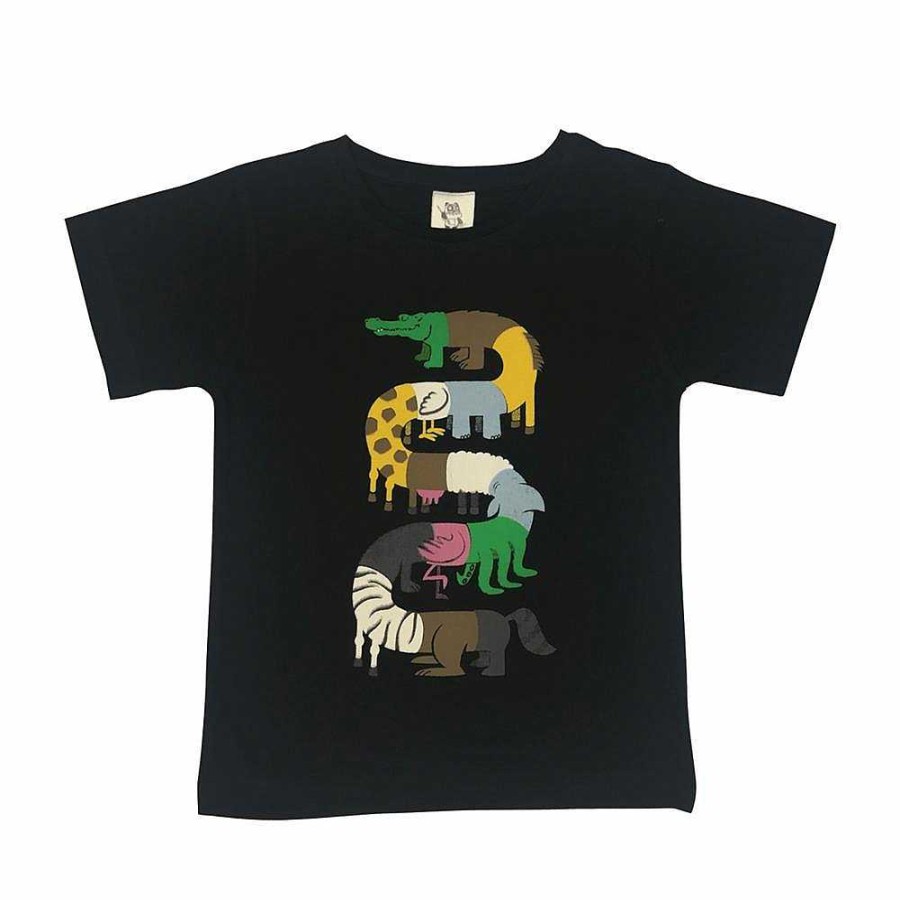 Fashion Monsterthreads Kid'S T-Shirts | Omnimal Charcoal Kids Tee