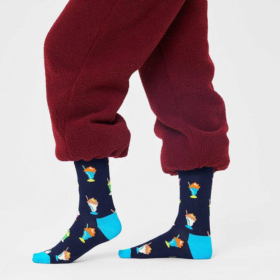 Fashion Happy Socks Socks | Happy Socks: Milkshake Navy