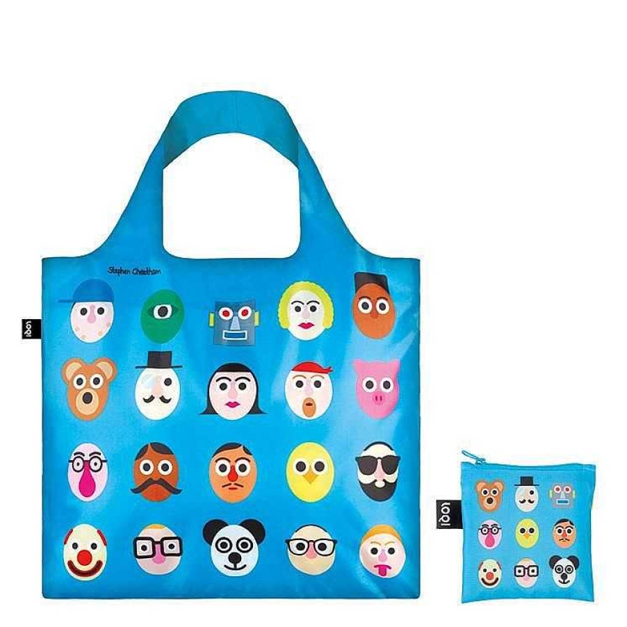 Out+About Loqi | Loqi: Faces Shopping Bag