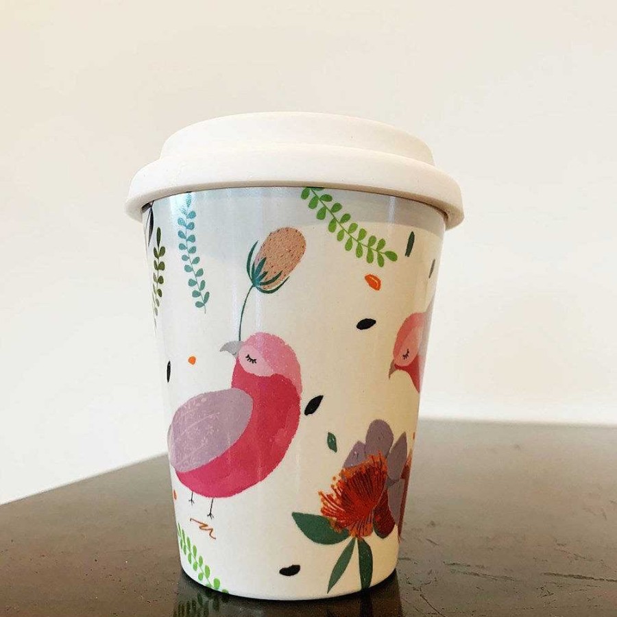 Out+About SUKI MCMASTER | Suki Mcmaster: Bamboo Travel Cup Large Galah