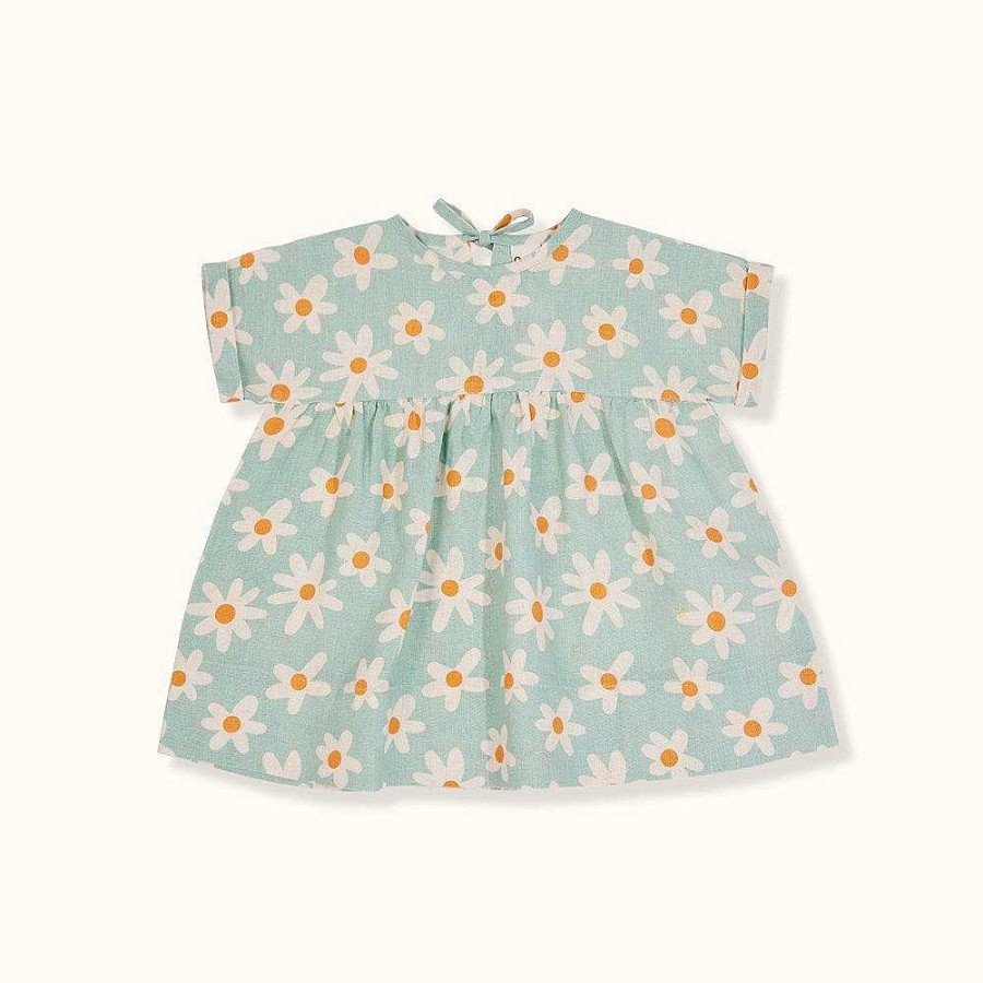 Fashion Goldie + Ace Kid'S Clothing - Other | Goldie + Ace: Lulu Linen Dress Ditzy Daisy