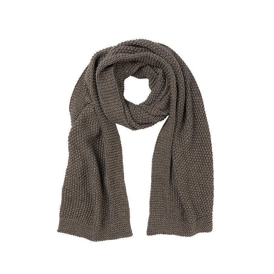 Fashion Indus Design Scarves | Indus Design: Scarf Moss Stitch Border Knit Buffalo