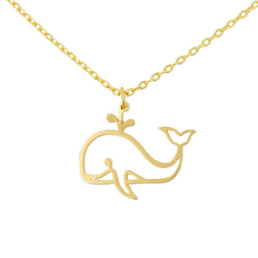 Jewellery Short Story | Short Story: Necklace Cute Whale Stencil Gold