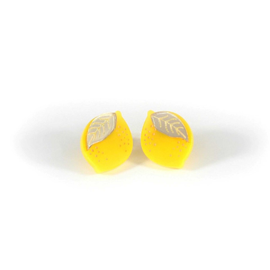 Jewellery HUNIY | Huniy: Earrings Lemon Statement Studs