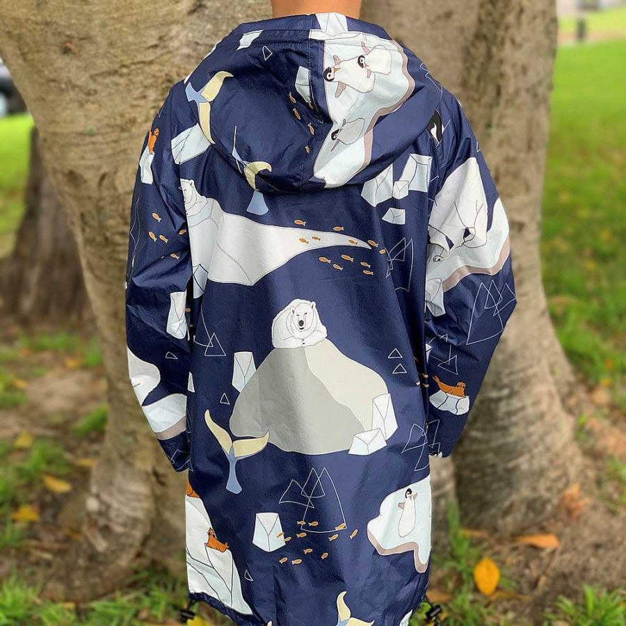 Fashion Monsterthreads Kid'S Raincoats | Raincoat: Arctic Animals Kids