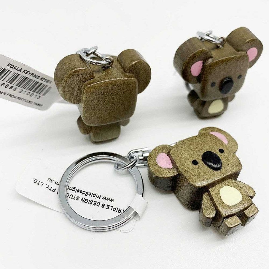 Out+About Triple 8 Design Studios | Triple 8 Design Studios: Timber Keyring Koala