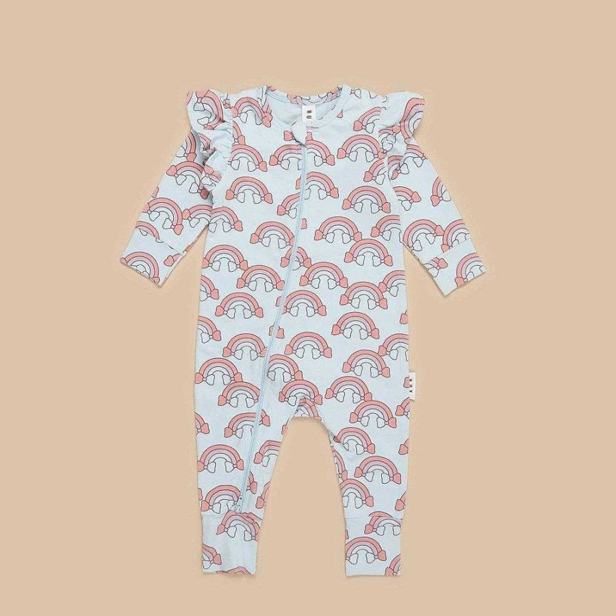 Fashion Huxbaby Kid'S Clothing - Other | Huxbaby: Zip Romper Rain Bow