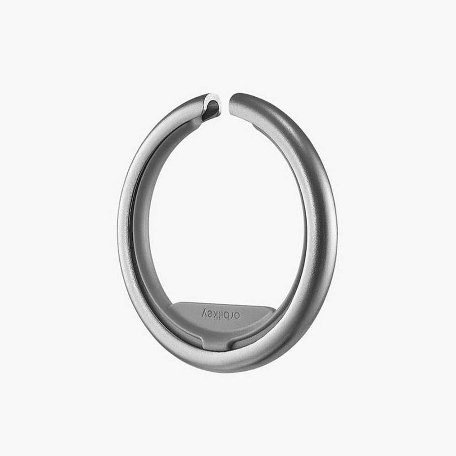 Out+About OrbitOnline | Orbitkey: Ring Silver - Charcoal