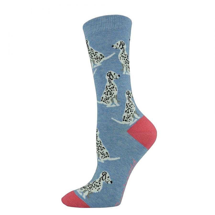 Fashion Bamboozld Socks | Bamboozld: Womens Spottydog Blue Bamboo Sock