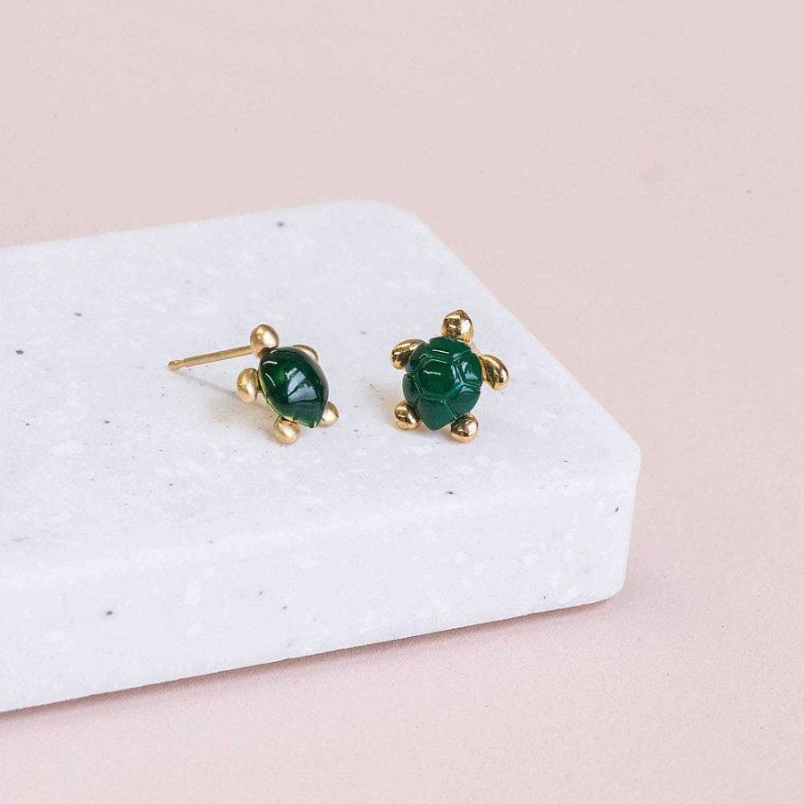 Jewellery Short Story | Short Story: Earring Turtle Green